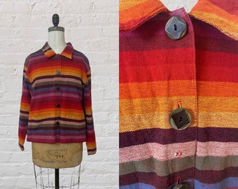 1990s midwestern striped jacket | The 90's