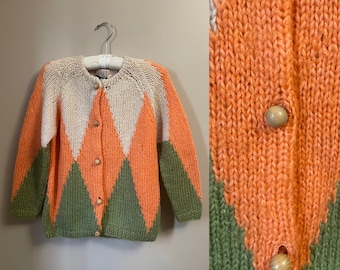 1960s mid century Italian wool cardigan