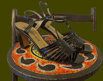 1990s Yves Saint Laurent Sandals | 90's High Fashion - Etsy