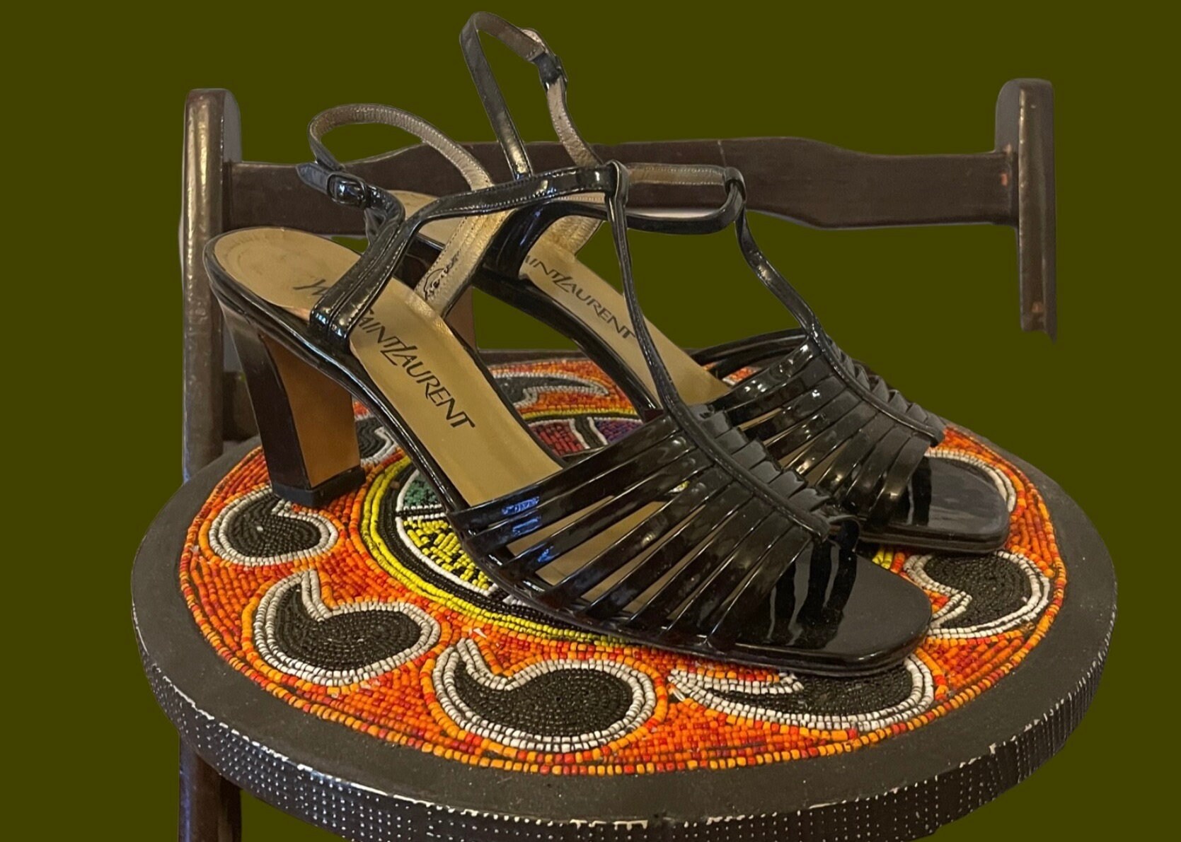 1990s Yves Saint Laurent Sandals | 90's High Fashion - Etsy