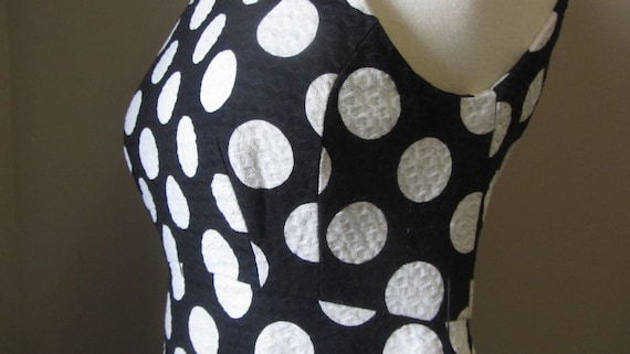 1980s black & white polka dot sundress | 80s does… - image 10