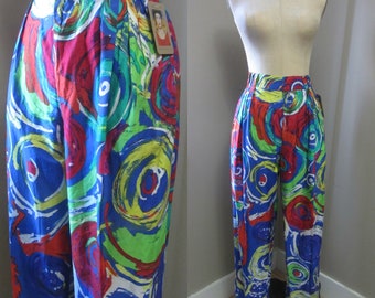 vintage Versace colorful trousers | 80s 90s Gianni Versace