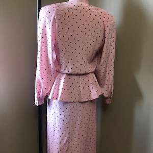 Vintage Lilli Ann polka dot skirt suit image 6