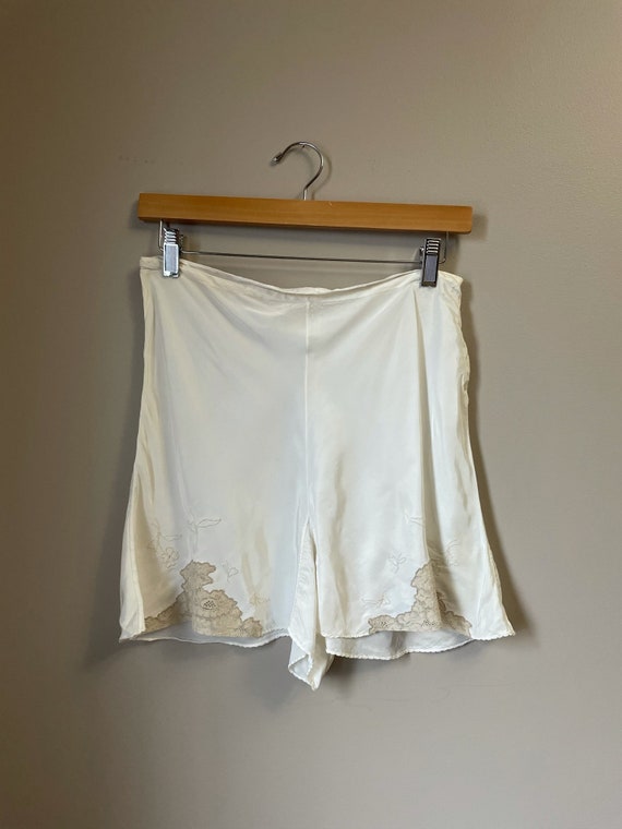 1940s cream silk tap panties • 30's 40's lingerie - image 2