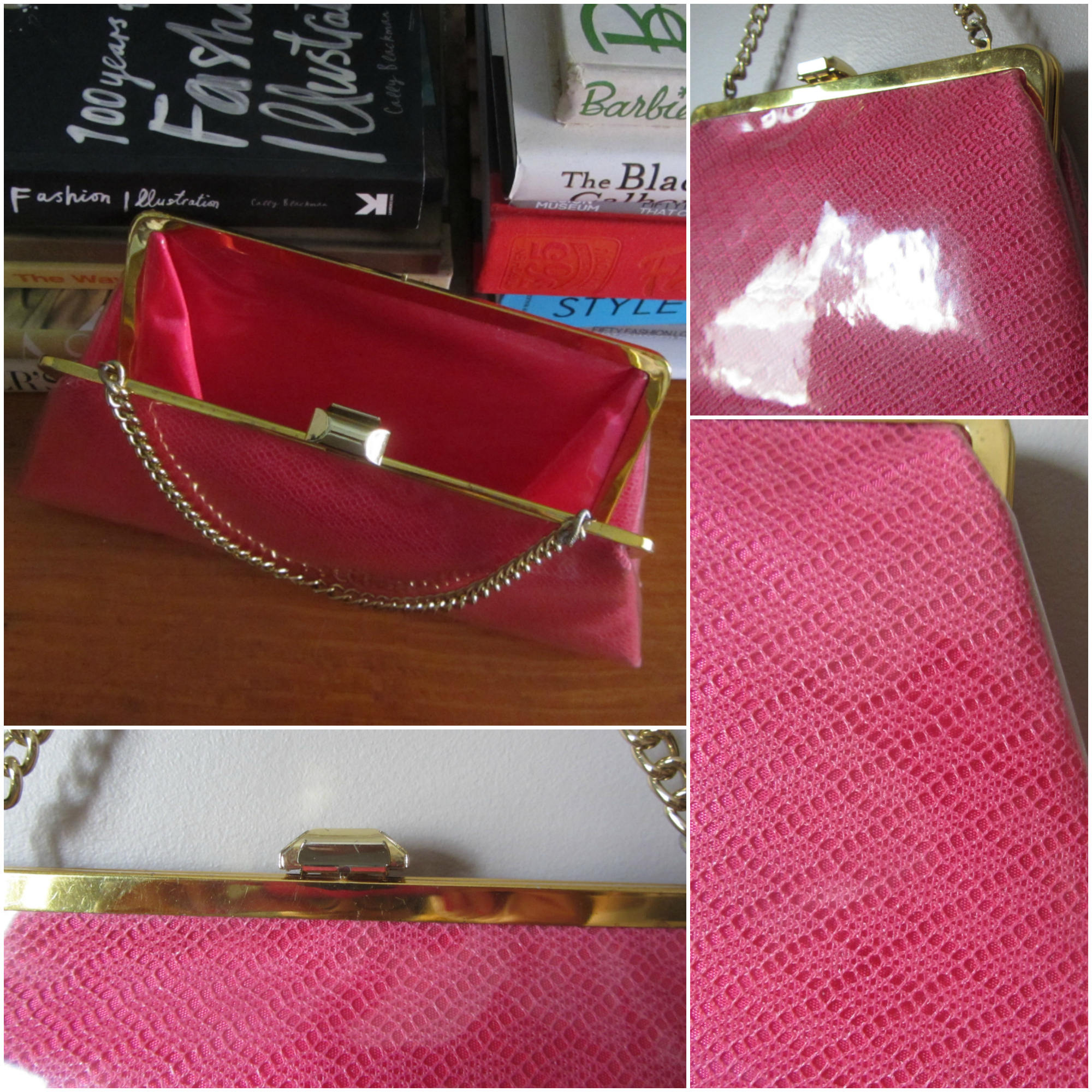 1960s Pink Vinyl Purse 60s Mid Century Handbag - Etsy