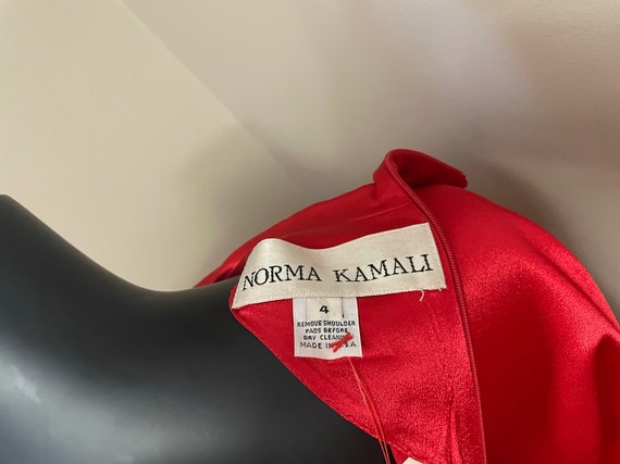 1980s Norma Kamali lipstick red jumpsuit - image 10