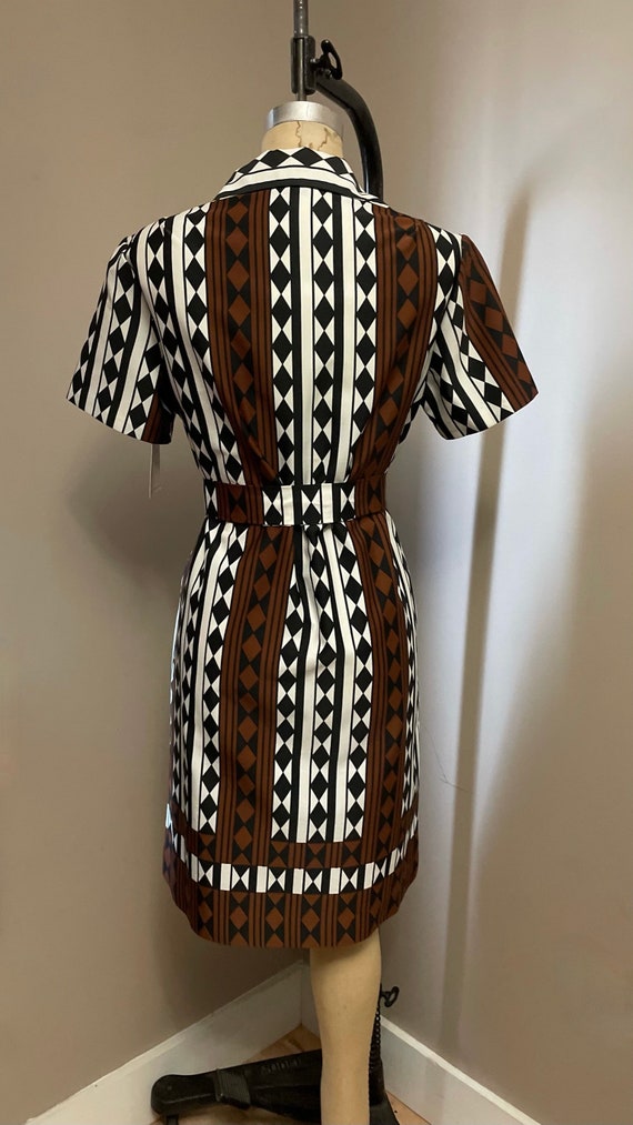 1970s Lanvin geometric print dress | 70's High Fa… - image 6