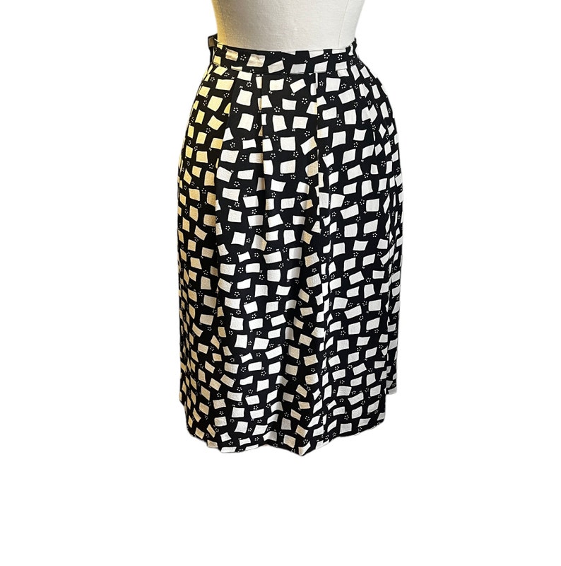 Jupe Courrèges Vintage 1970 - Taille Haute Velours Côtelé - Marron - Taille S
