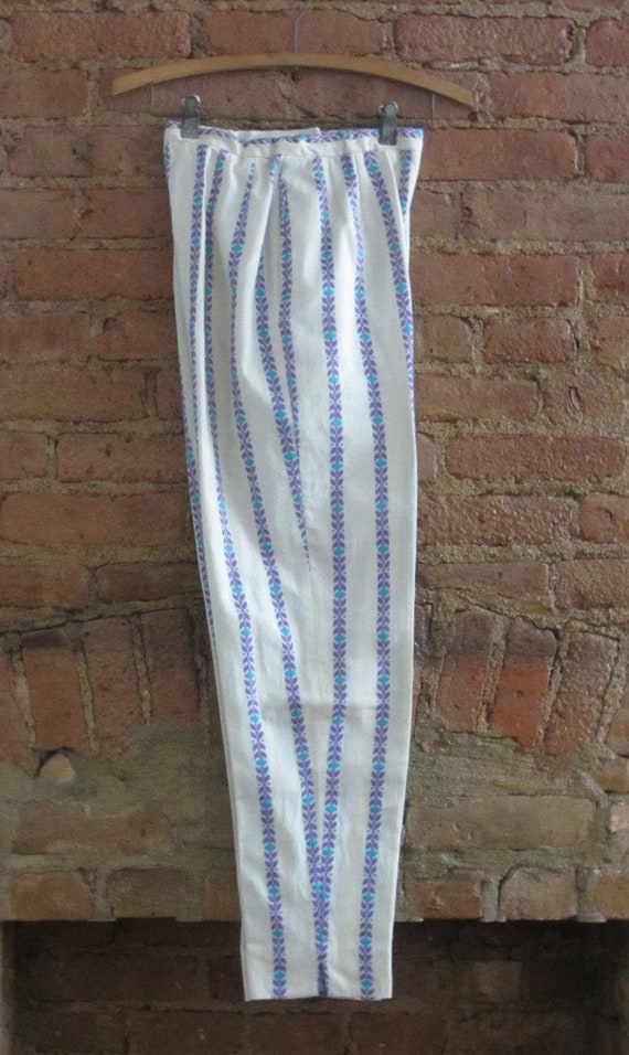 1950s crop top and cigarette pant set | 50's MCM … - image 3