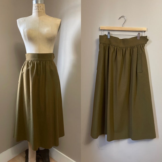 vintage Yves Saint Laurent skirt | 80s high fashi… - image 1