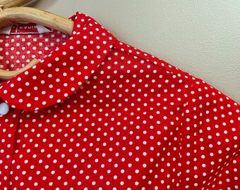 1960s Polka Dot Shirt - Etsy