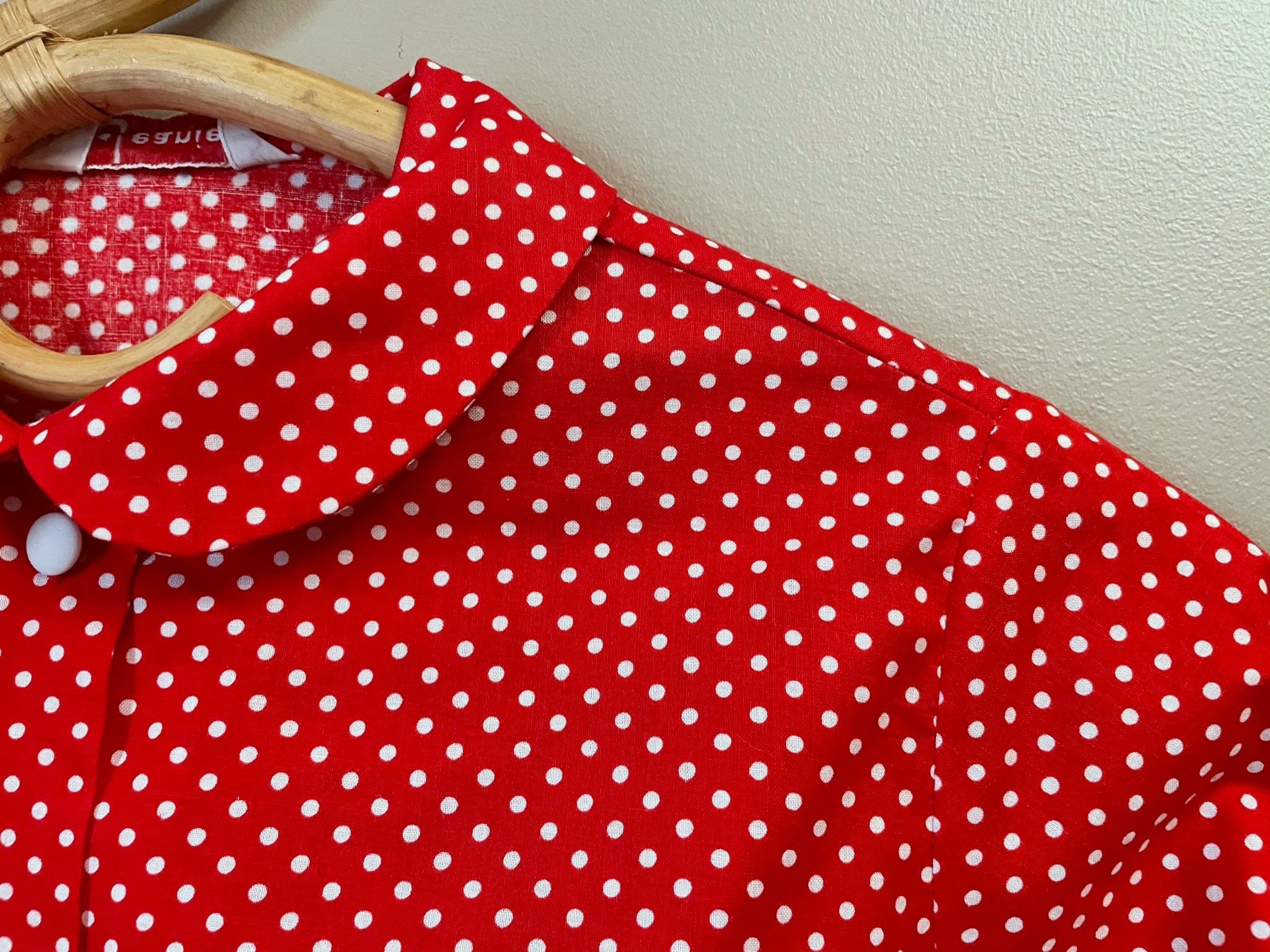 トップス 60s custom needle polka dot shirt 60s custom needle polka dot shirt