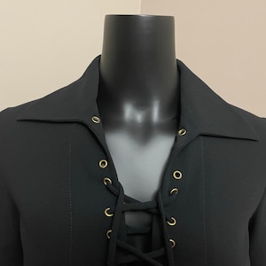 Vintage  Moschino black mini dress | 90&#39;s Italian designer dress