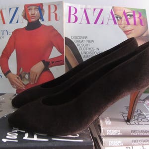 vintage Yves Saint Laurent pumps 80's 90's high fashion minimalist image 10