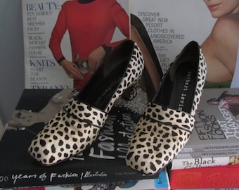 1960s Herbert Levine leopard pumps | 60's Mod Mid Century | Met Museum Quality