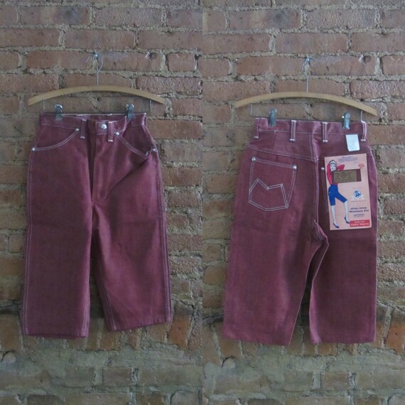1960s Maverick sanforized denim clamdiggers