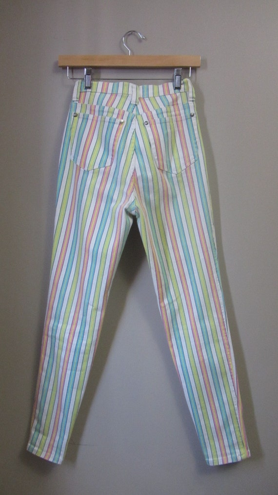 vintage Versace candy striped jeans | 90s Gianni … - image 3