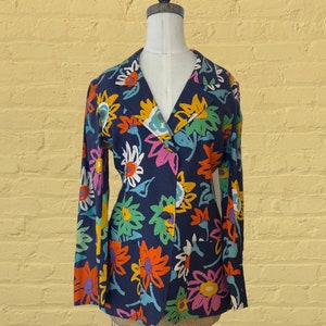 1980s Emanuel Ungaro Flower Blazer image 2