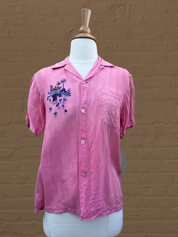 1950s Pink Souvenir shirt
