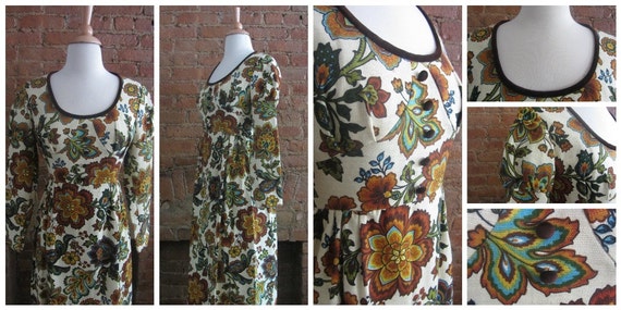 1960s regency revival floral maxi dress - image 5