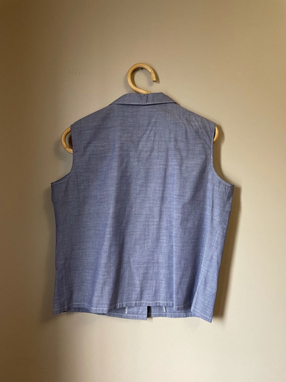 1960 chambray denim shirt - image 4