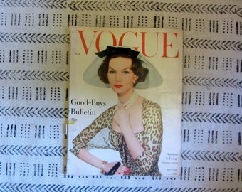Vintage Vogue Magazine : June 1957, Irving Penn Cover