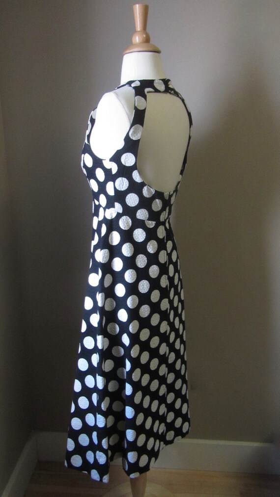 1980s black & white polka dot sundress | 80s does… - image 4