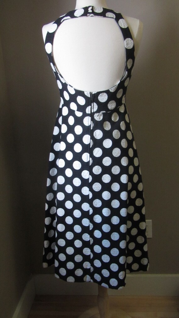 1980s black & white polka dot sundress | 80s does… - image 7