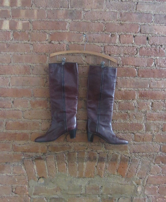 1970s leather boots | 70's Studio 54 disco boho ru