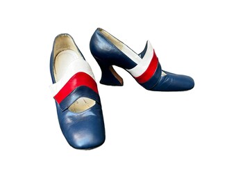 1960s Mod Pilgrim Heels | 60's Mod Retro Groovy