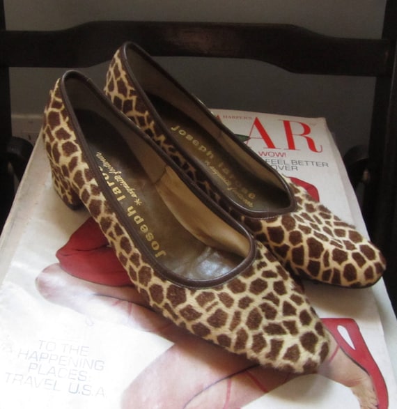 1960s calf hair shoes (deadstock) | 60's mod low h