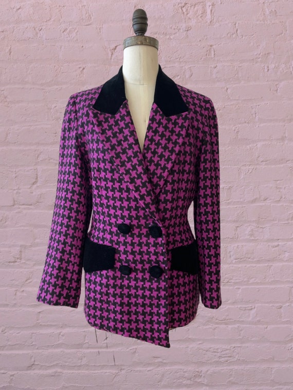 Vintage Lillie Rubin houndstooth blazer - image 2