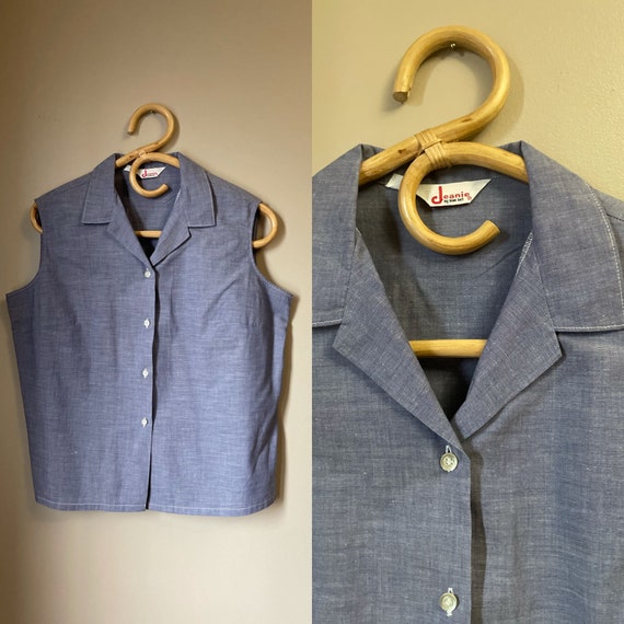 1960 chambray denim shirt - image 1