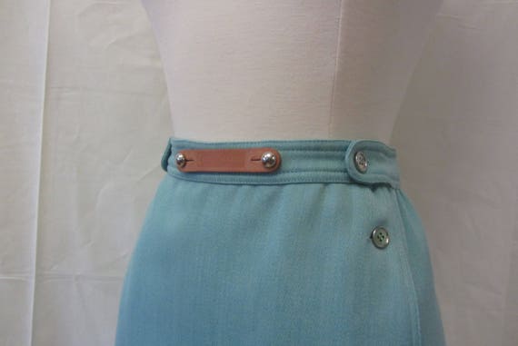 vintage Courrèges blue pencil skirt | 70's High F… - image 6
