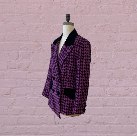 Vintage Lillie Rubin houndstooth blazer - image 5