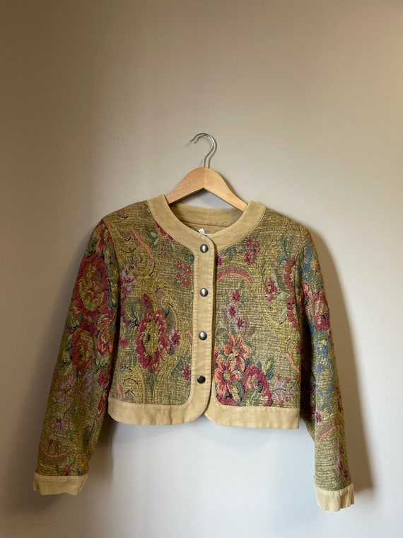 Vintage Byblos cropped jacket - image 7