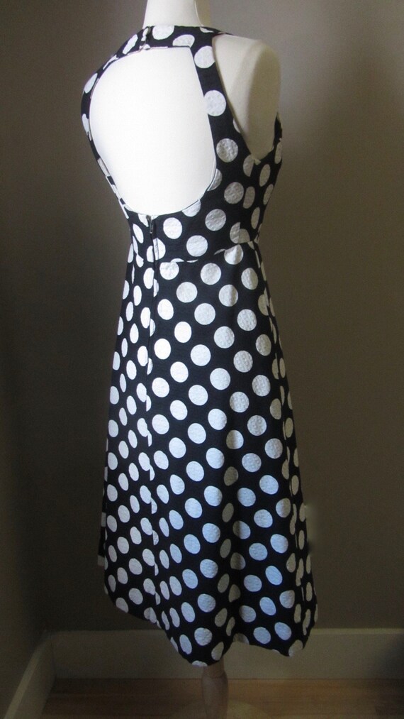 1980s black & white polka dot sundress | 80s does… - image 6