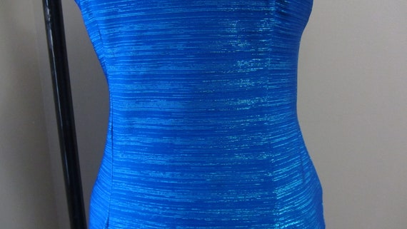 vintage electric blue mini dress | 90s Y2K cluele… - image 8