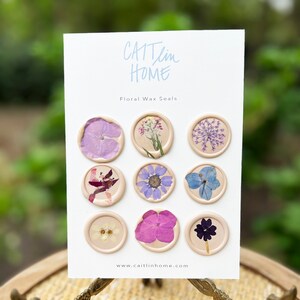 Set di sigilli di fiori di cera rosa misti, sigillo di cera per inviti di nozze, sigilli di cera di fiori, sigilli di cera per buste, sigillo di cera floreale
