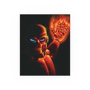9 x 11 Flaming Hand Premium Matte vertical poster