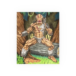 Predator 9x11 Original Art Print Premium Matte Vertical Posters