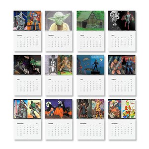 Calendário de parede padrão Jammie Baird Art (2024)