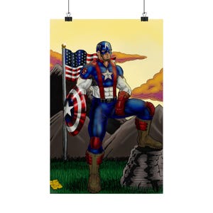 11 x 17 Captain America 2024 Matte Vertical Posters