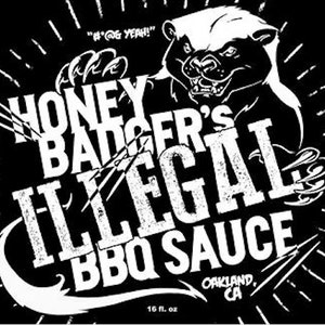 16 oz. jar of Honey Badger&#39;s Illegal BBQ sauce