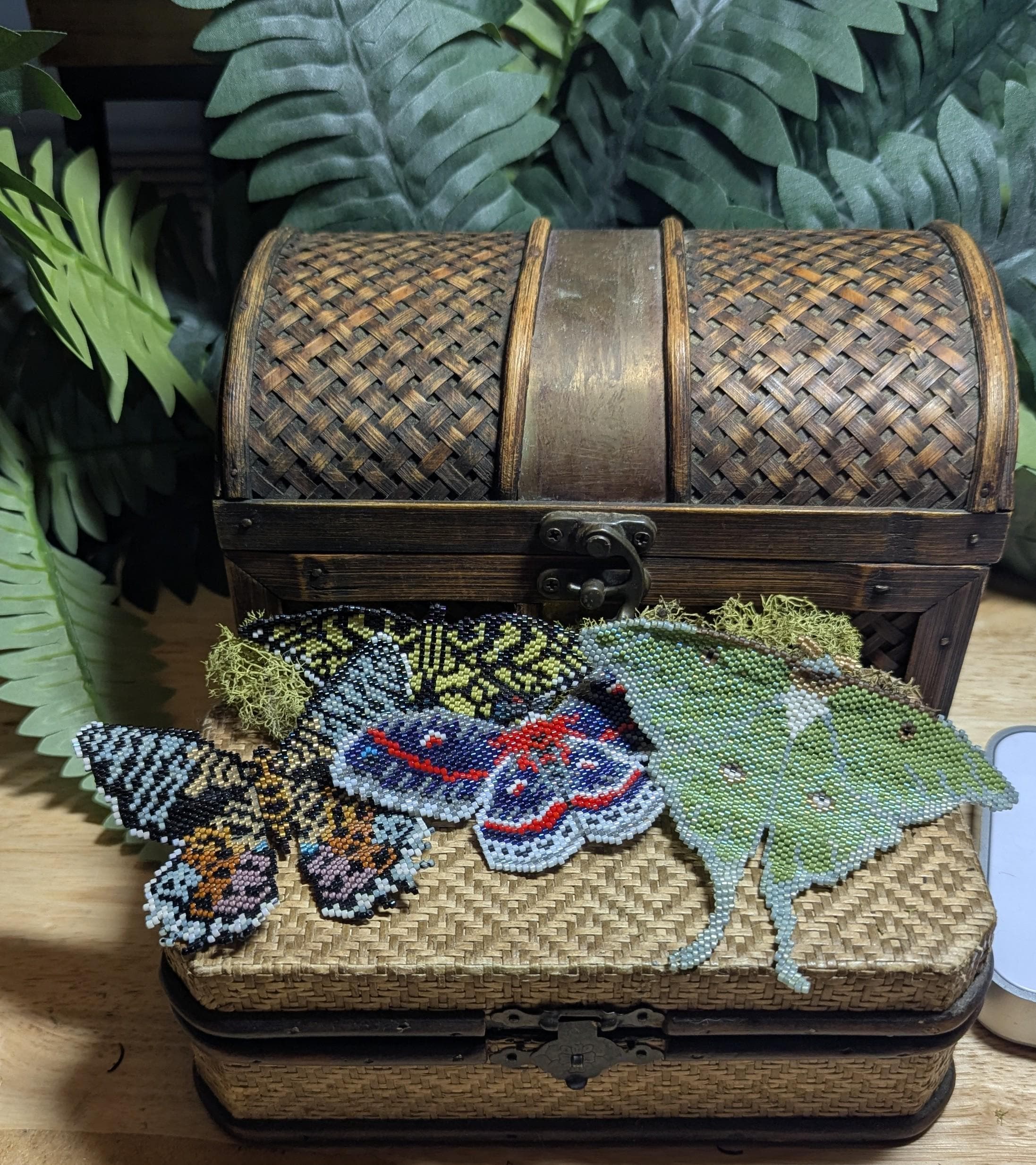Beaded Moths and Butterflies Brick Stitch