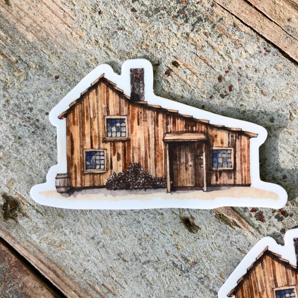 Watercolor Magnet  Little House on the Prairie - 3" Magnet from original watercolor painting inspired by Laura Ingalls' home