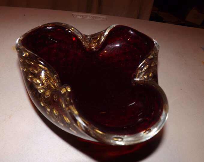 Vintage Murano Glass Bowl. Italy Etsy