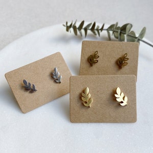 Branches Stainless Steel Stud Earrings image 1