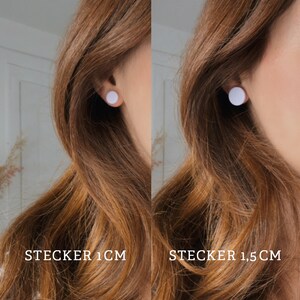 Stud earrings Polymer clay Pastel image 7