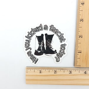Punk boot sticker